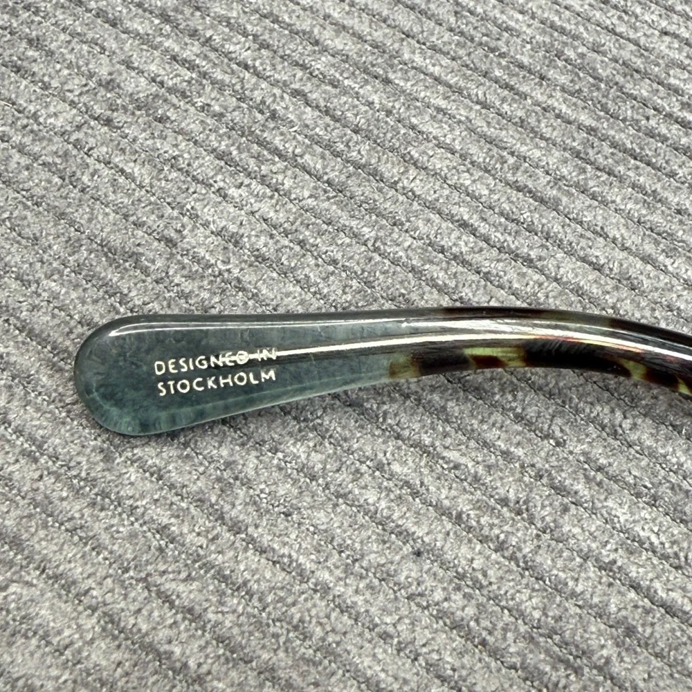 Triwa Indigo Turtle Nicki 166 Handmade Y2k Eyeglasses Frames Stockholm Tortoise